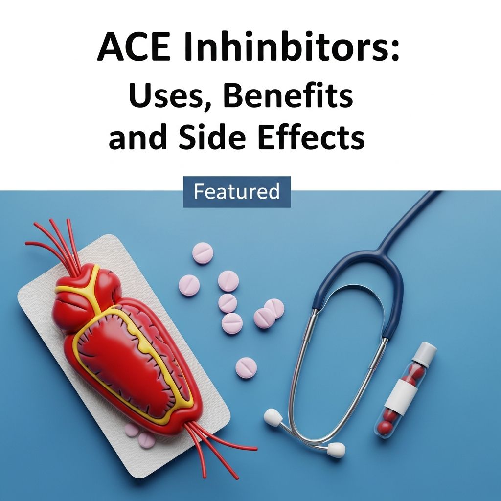 Complete guide to ACE inhibitors: how they work, their benefits, side effects, and management strategies.