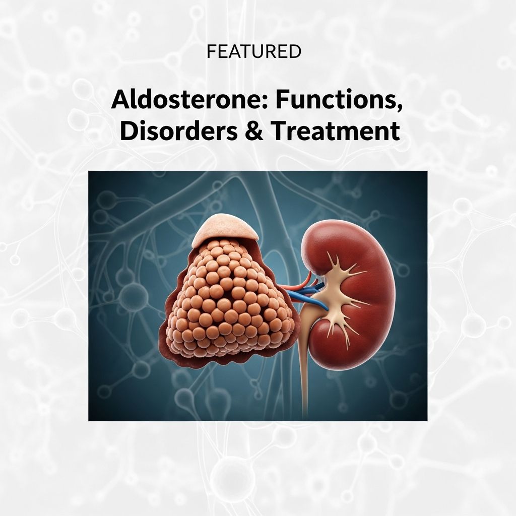 Aldosterone: Functions, Disorders & Treatment Understanding aldosterone: how this hormone regulates blood pressure and electrolyte balance.