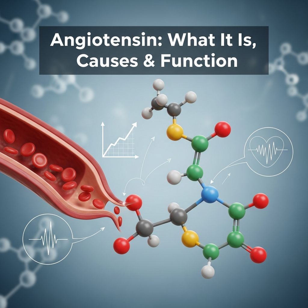 Understand angiotensin's role in blood pressure regulation and cardiovascular health management.