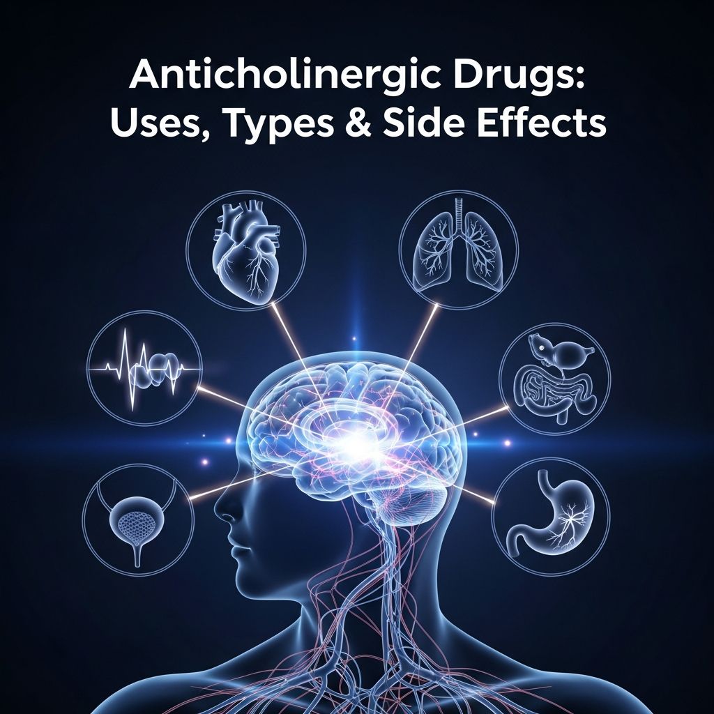 Comprehensive guide to anticholinergic medications: how they work, their uses, and potential side effects.