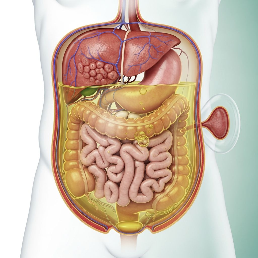 Understanding ascites: fluid buildup in the abdomen, causes, symptoms, diagnosis, and treatment options.