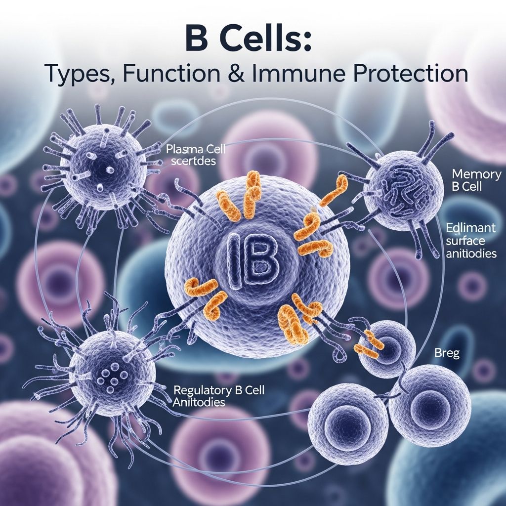 Learn how B cells protect you by producing antibodies and fighting infections.