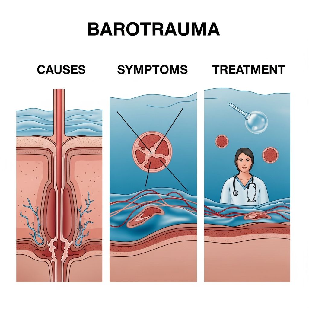 Understanding barotrauma: Causes, symptoms, diagnosis, and management of pressure-related injuries.