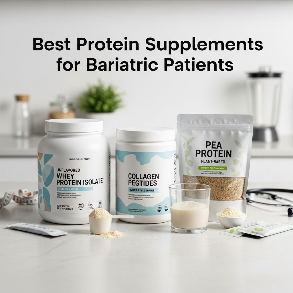 Discover top protein supplements for bariatric patients to support recovery and long-term health.