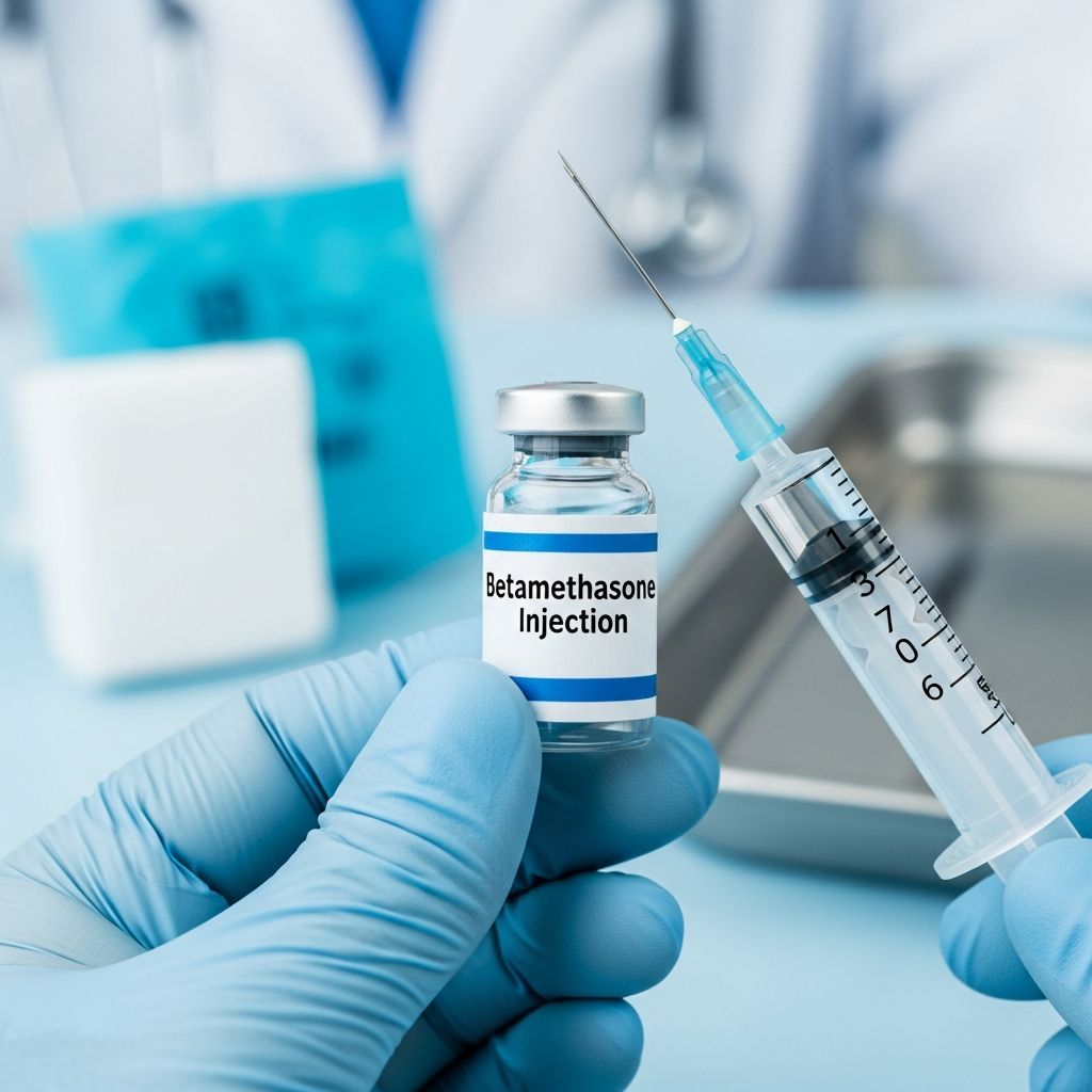 Complete guide to betamethasone injection: uses, benefits, side effects, and safety information.