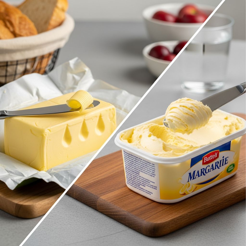 Discover the nutritional differences between butter and margarine to make informed dietary choices.
