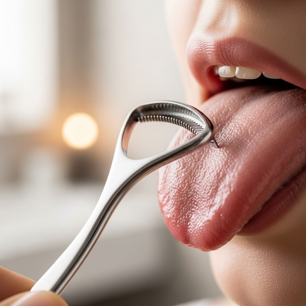 Discover how tongue scraping can effectively eliminate bad breath and improve your oral hygiene routine.