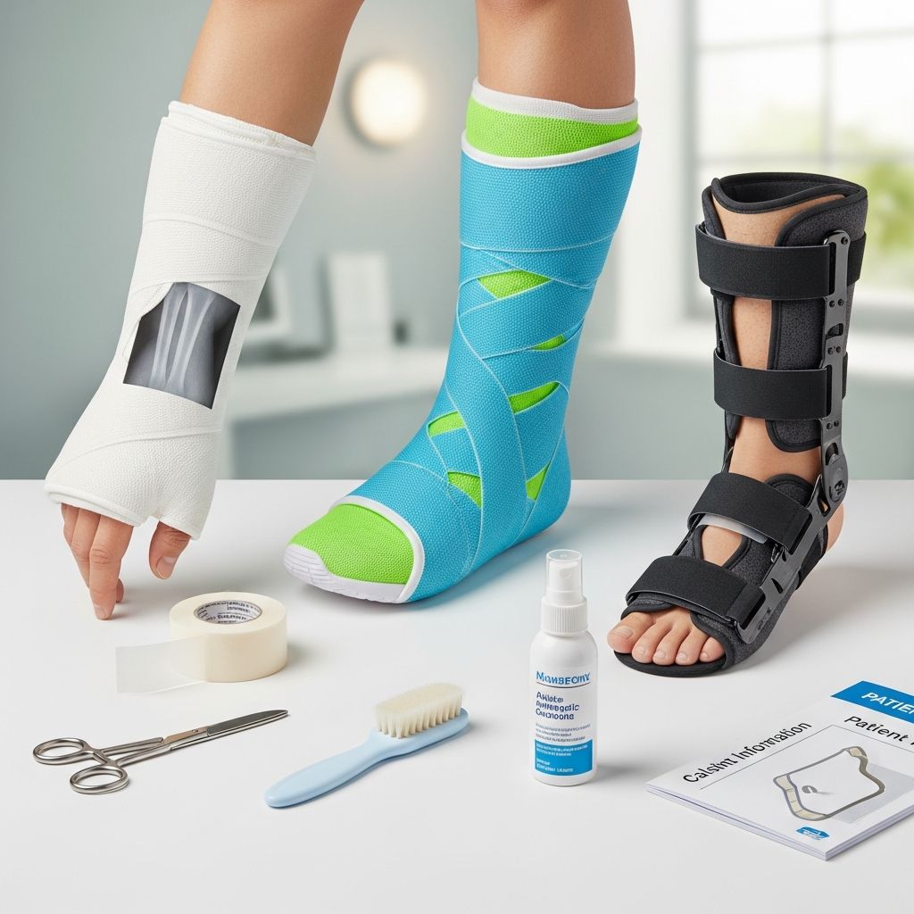 Complete guide to bone fracture casts: types, application process, and proper care instructions.