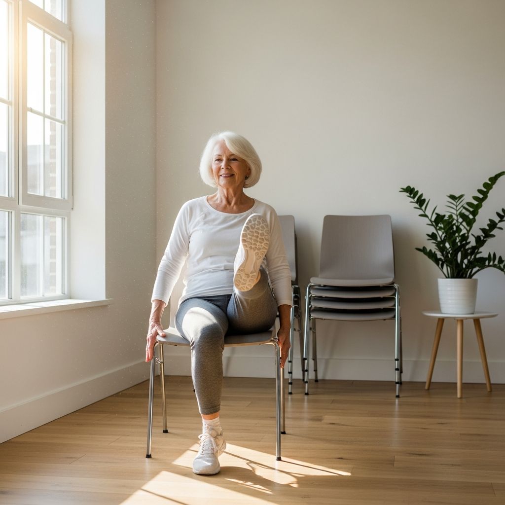 Safe, effective chair exercises designed to help seniors build strength, improve flexibility, and enhance overall stamina from home.