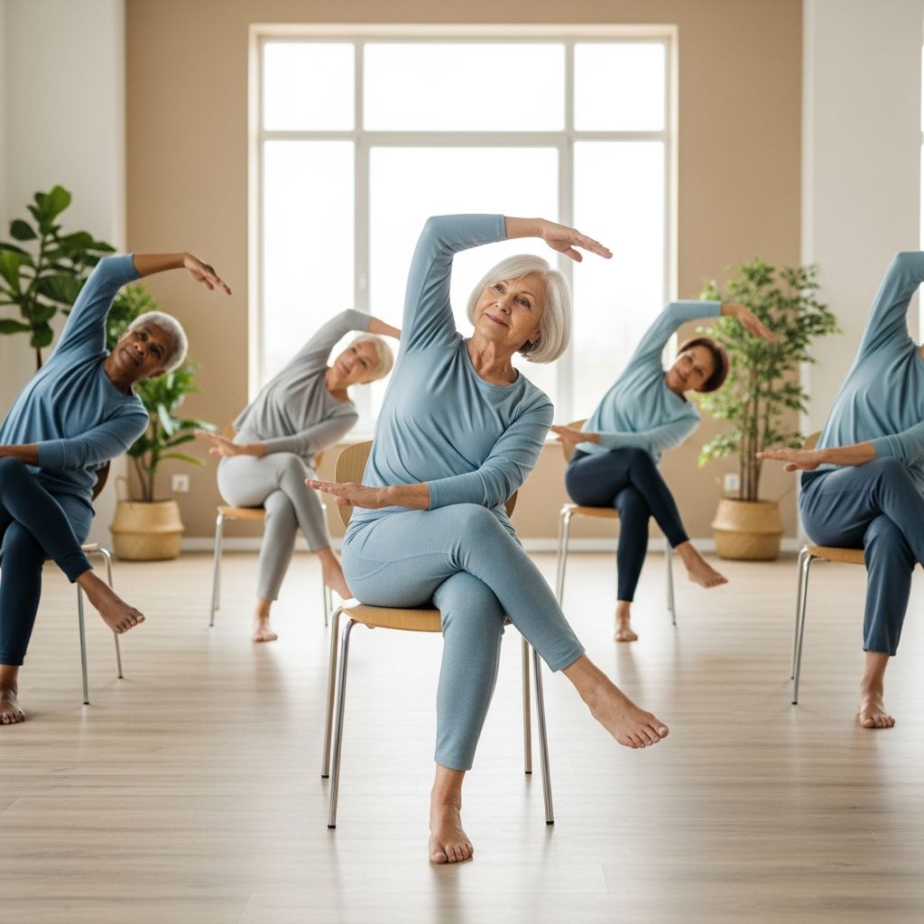 Discover the benefits of chair yoga: A safe, accessible mind-body practice ideal for seniors and those with mobility concerns.