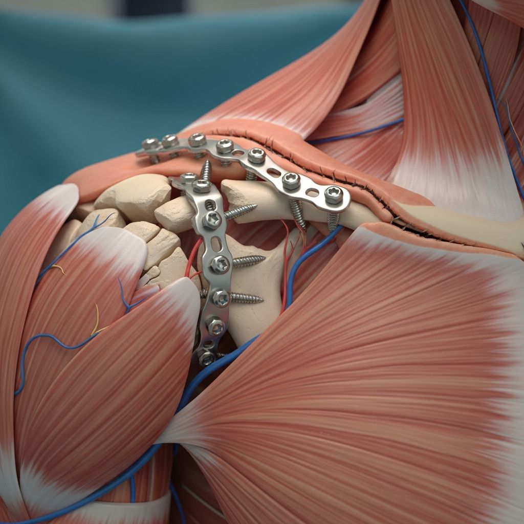 Clavicle Fracture: Open Reduction and Internal Fixation Surgical treatment for severe clavicle fractures: restoring bone alignment and healing.
