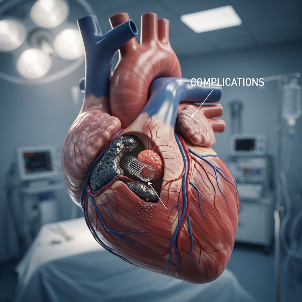 Understanding potential risks and complications following coronary stent placement procedures.