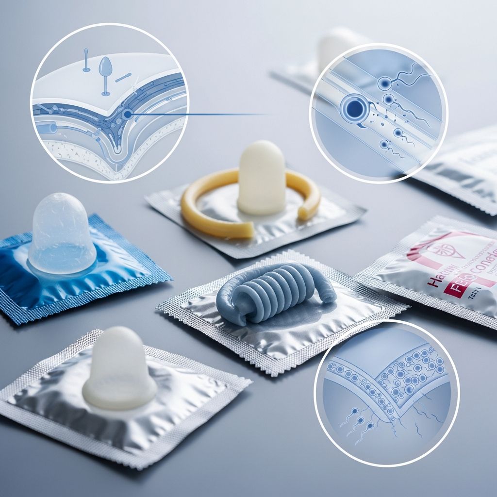Complete guide to condom types, proper usage, effectiveness rates, and STI prevention strategies.