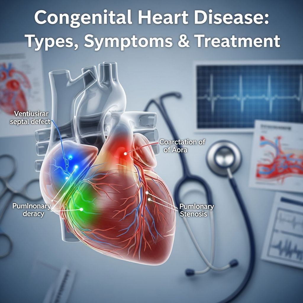 Comprehensive guide to congenital heart disease: Understanding causes, symptoms, diagnosis, and treatment options.