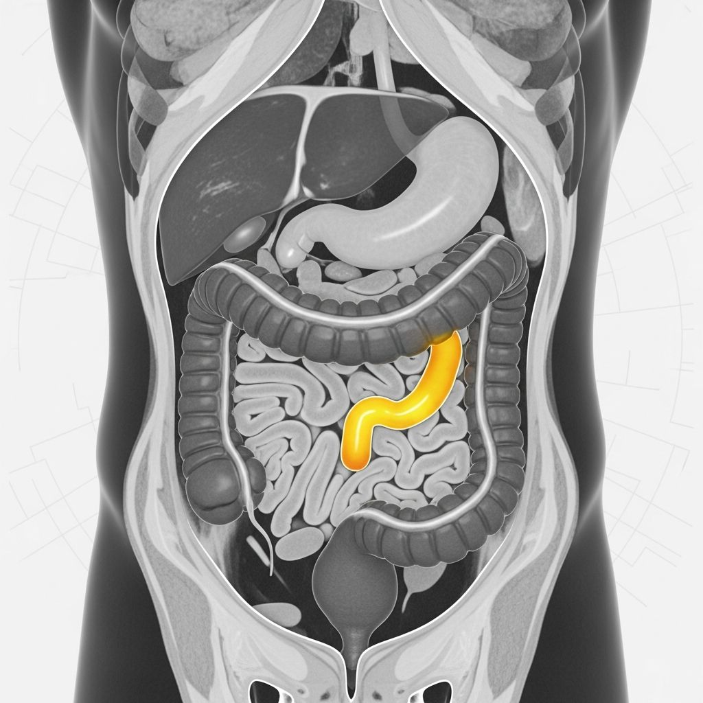Advanced CT imaging technique for detailed small bowel visualization and diagnosis.