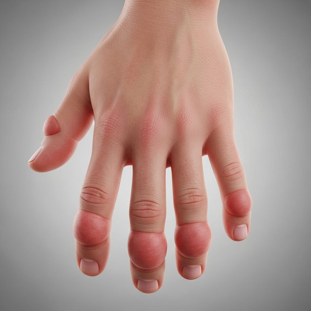 Understand the causes, symptoms, and treatments for dactylitis, commonly known as sausage fingers.