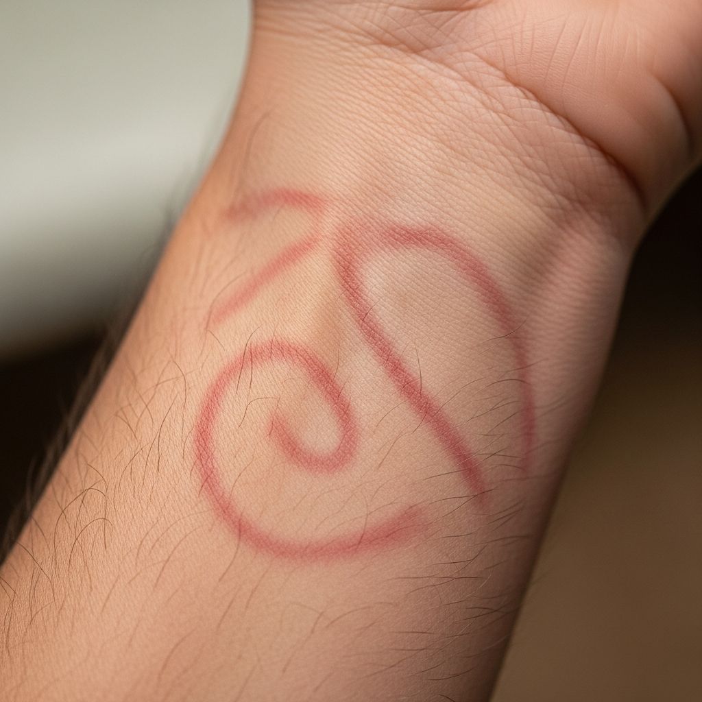 Learn about dermatographia, a benign skin condition causing temporary raised marks from scratching or pressure.