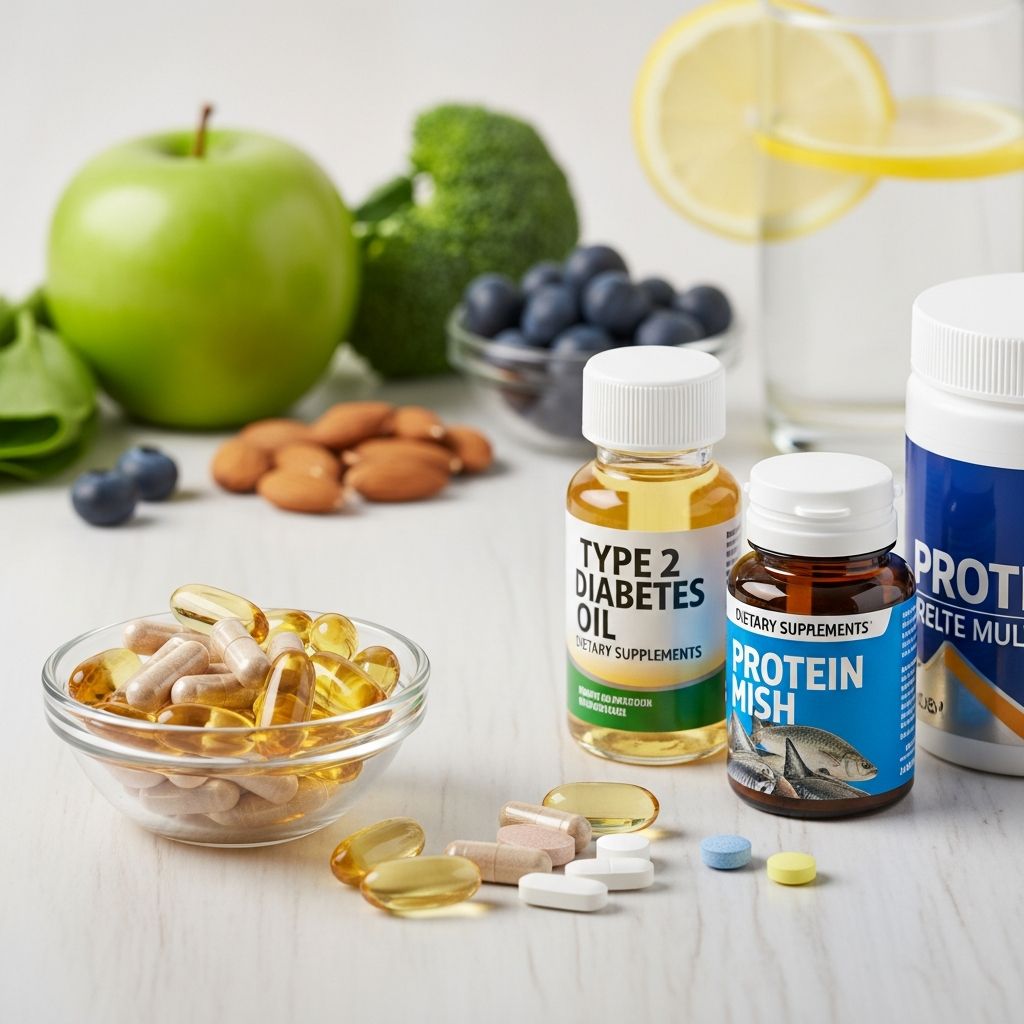 Evidence-based guide to understanding dietary supplements for type 2 diabetes management and safety.