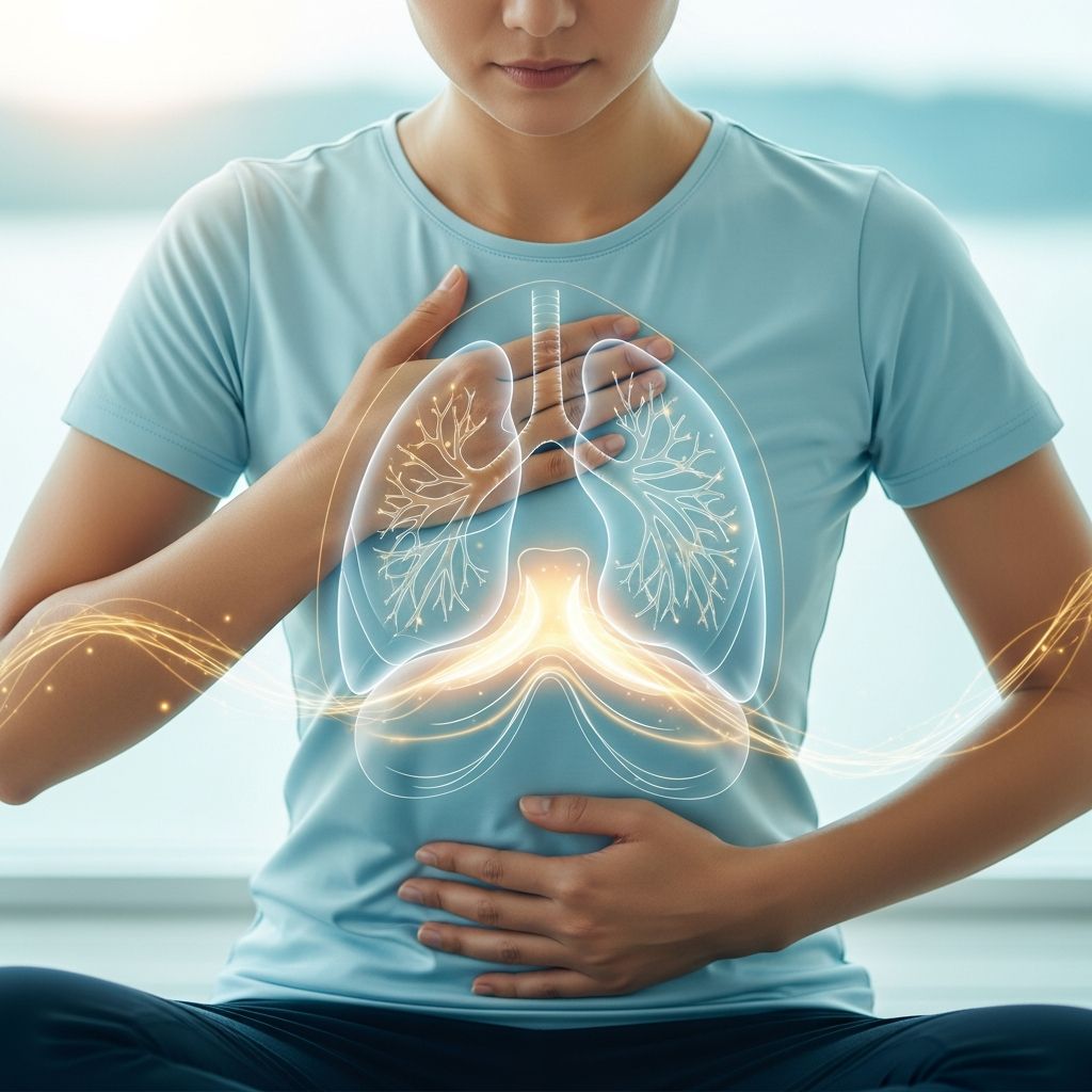 Master diaphragmatic breathing to reduce stress, lower blood pressure, and improve respiratory health.