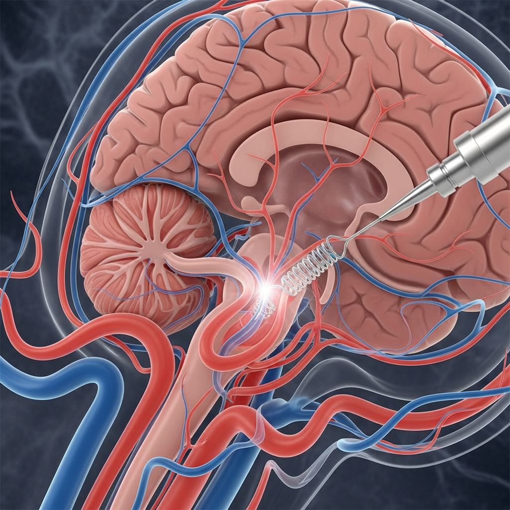 Minimally invasive endovascular coiling offers effective treatment for cerebral aneurysms with faster recovery than surgery.