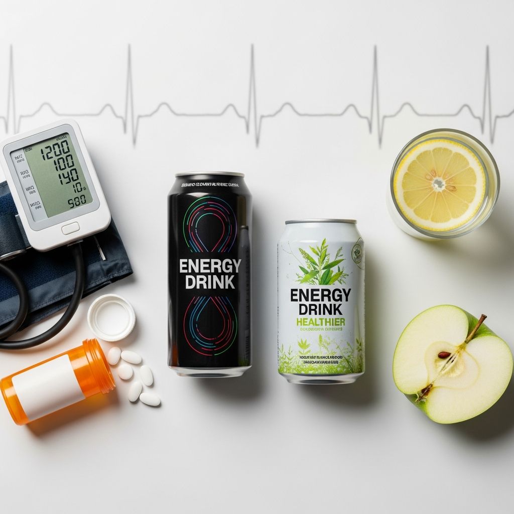 Explore the benefits and risks of energy drinks, including cardiovascular and mental health impacts.
