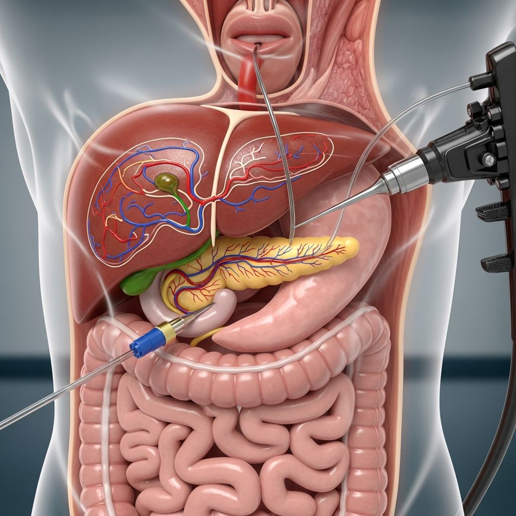 Complete guide to ERCP procedure: understanding diagnostic and therapeutic benefits for bile and pancreatic duct conditions.