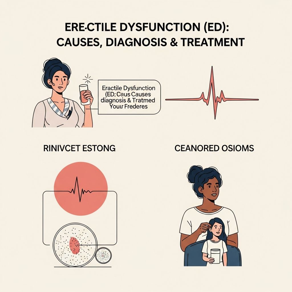 Erectile Dysfunction (ED): Causes, Diagnosis & Treatment Complete guide to understanding erectile dysfunction, its causes, diagnosis methods, and effective treatment options available today.