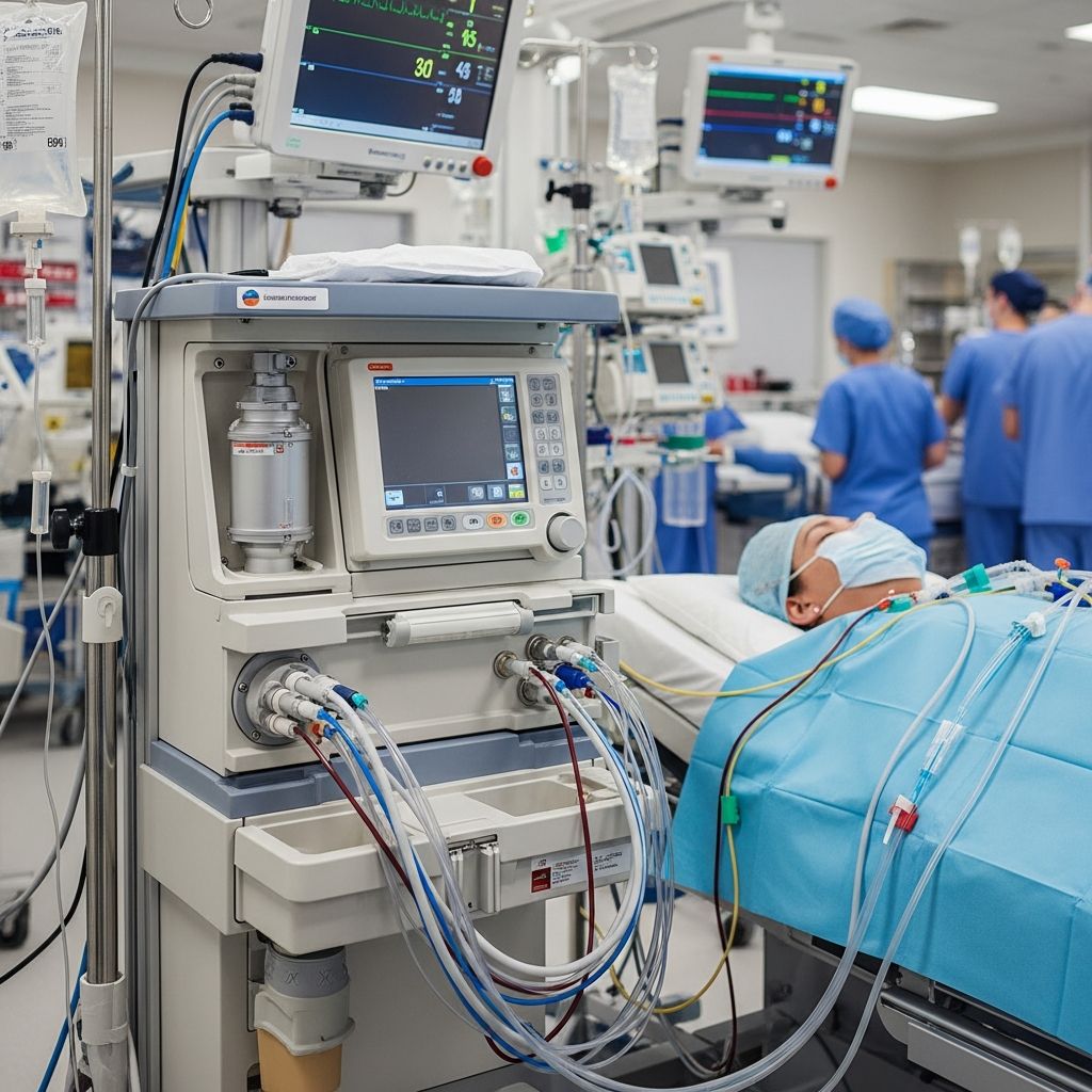 Advanced life support technology that oxygenates blood when heart and lungs fail.