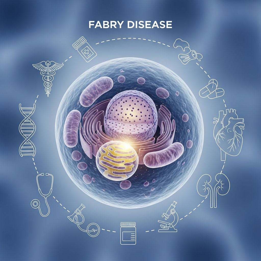 Comprehensive guide to Fabry disease: symptoms, diagnosis, treatment, and living with the condition.