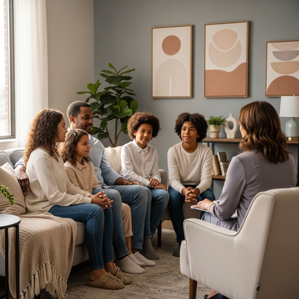 Improve family relationships and resolve conflicts with evidence-based family therapy techniques.