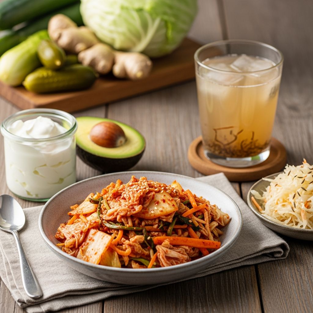 Unlock digestive wellness with fermented foods: probiotics, prebiotics, and gut-friendly nutrition.