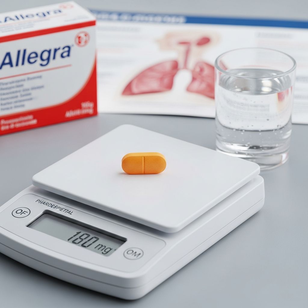 Learn about fexofenadine (Allegra), its uses, dosage, side effects, and important safety information.