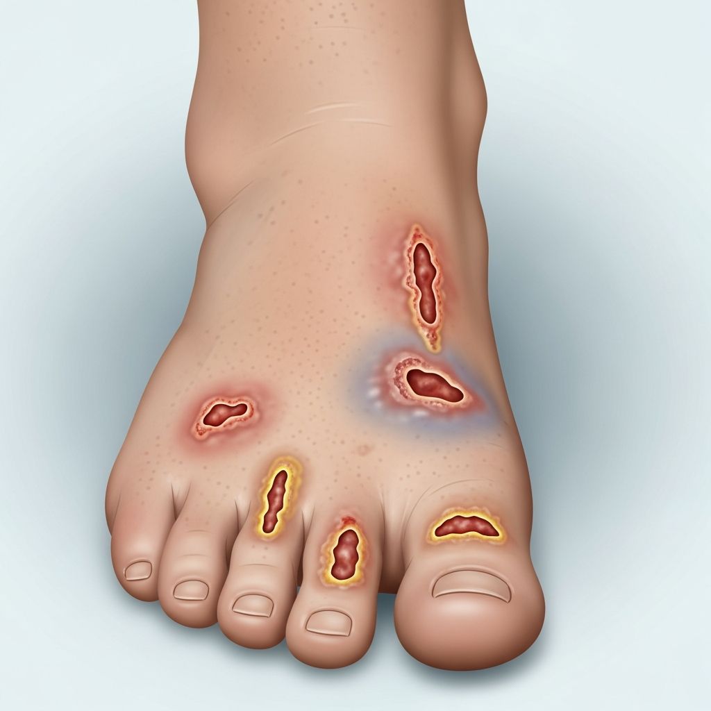 Complete guide to understanding, treating, and preventing foot and toe ulcers with expert care strategies.