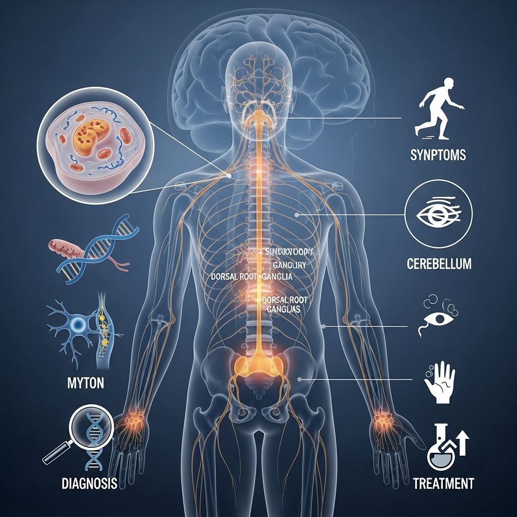 Complete guide to understanding Friedreich's ataxia: genetics, symptoms, diagnosis, and management strategies.