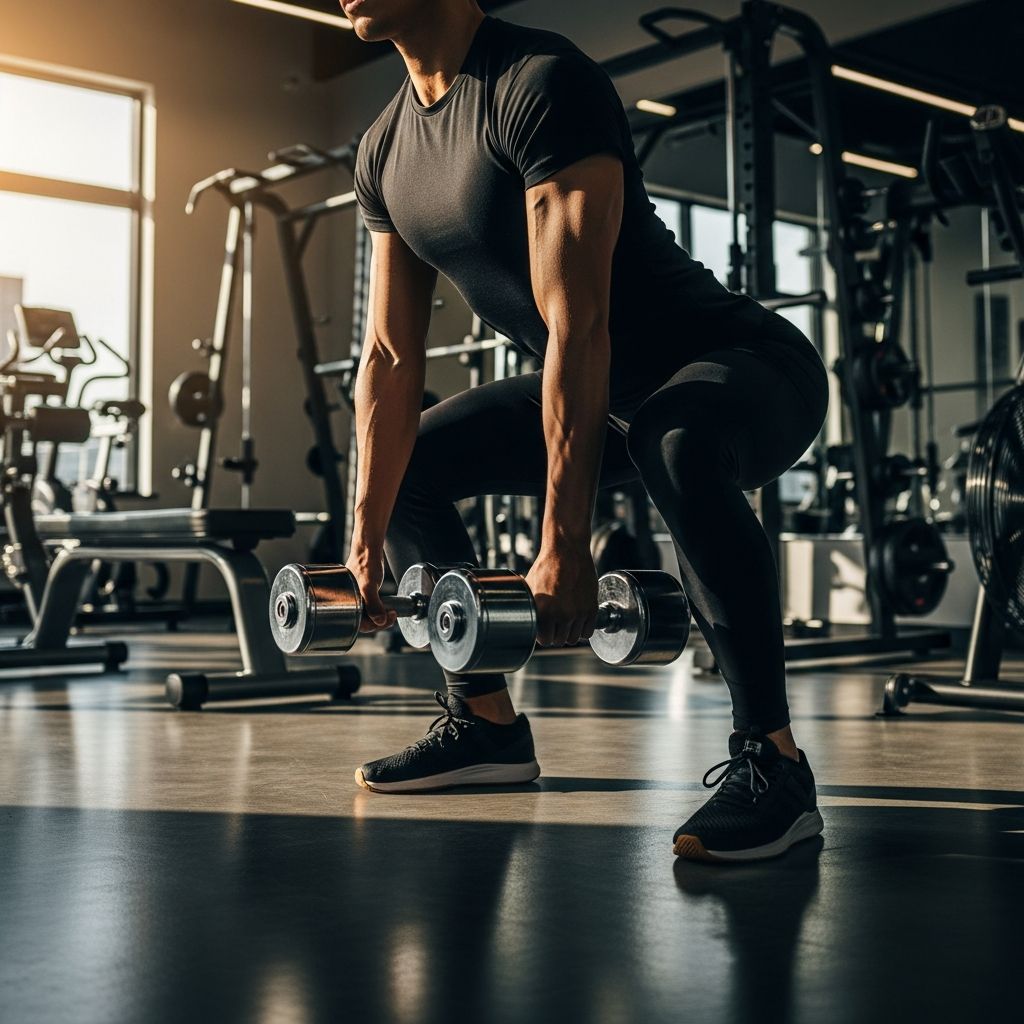 Master a complete three-day dumbbell workout regimen designed for muscle and strength building.