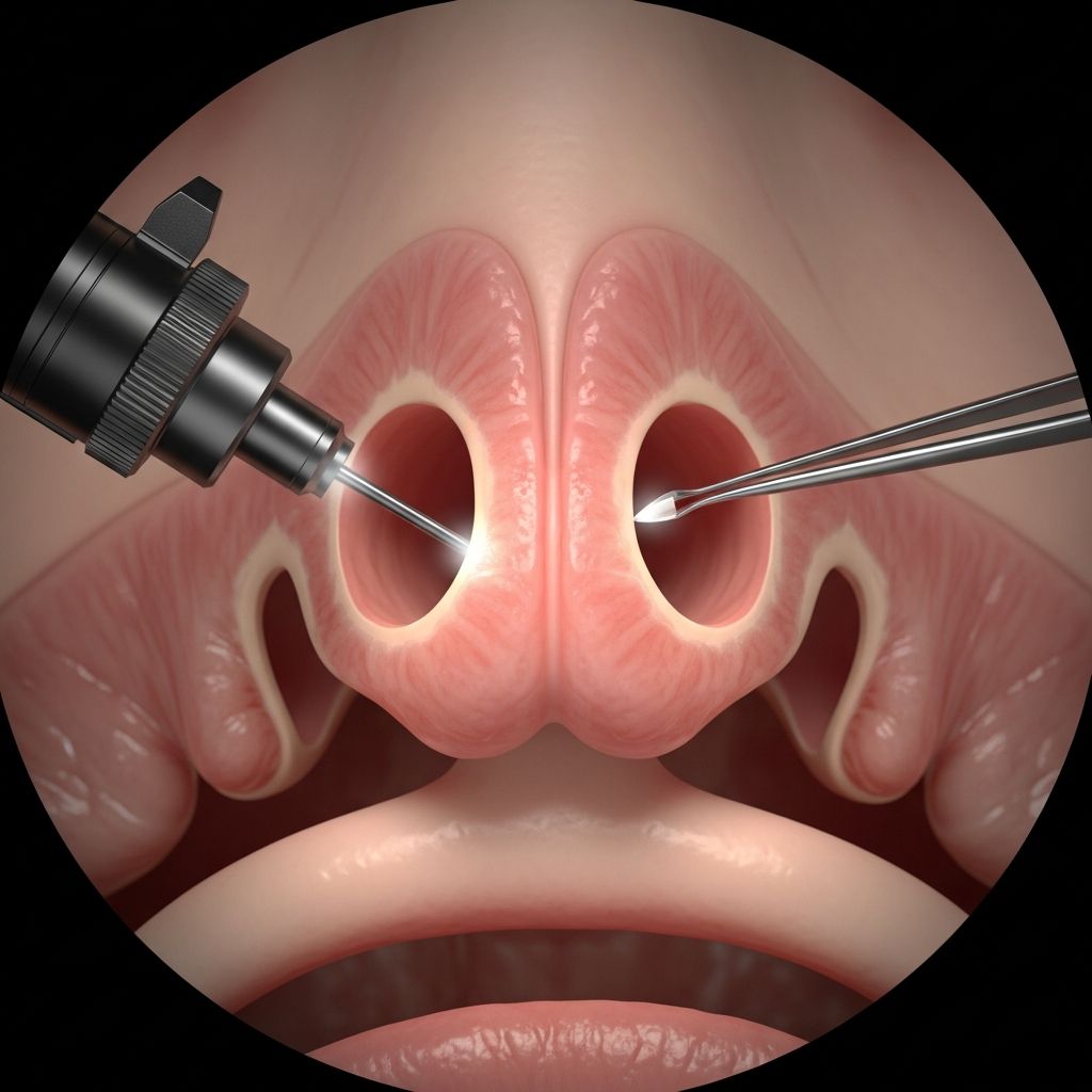 Minimally invasive sinus surgery to restore drainage and relieve chronic sinusitis symptoms effectively.