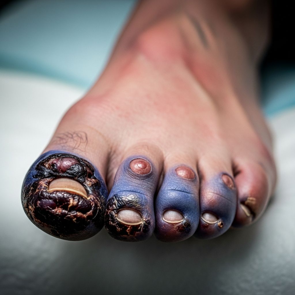 Comprehensive guide to understanding gangrene, its causes, types, and emergency treatment options.