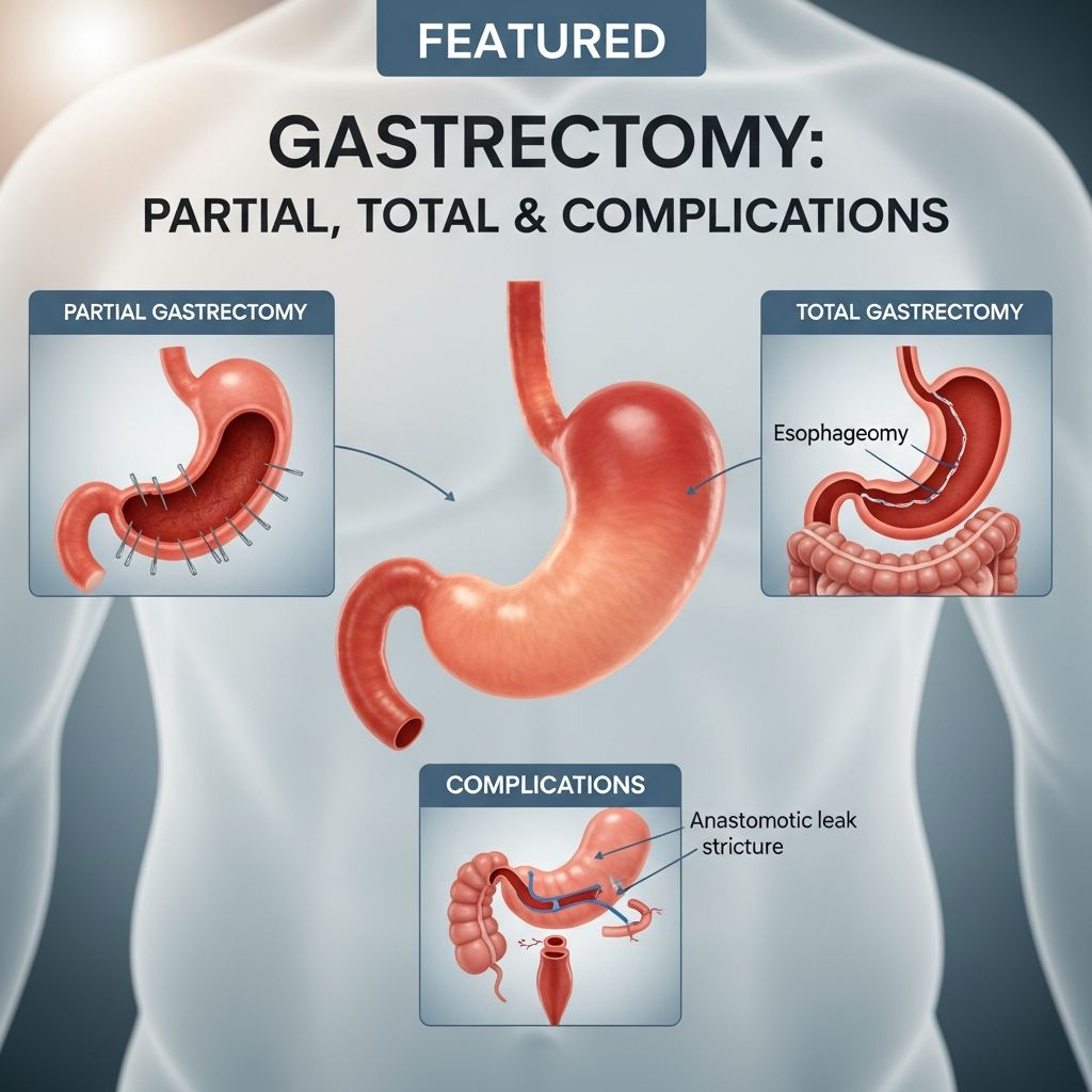 Complete guide to gastrectomy surgery: types, procedures, recovery, and potential complications explained.
