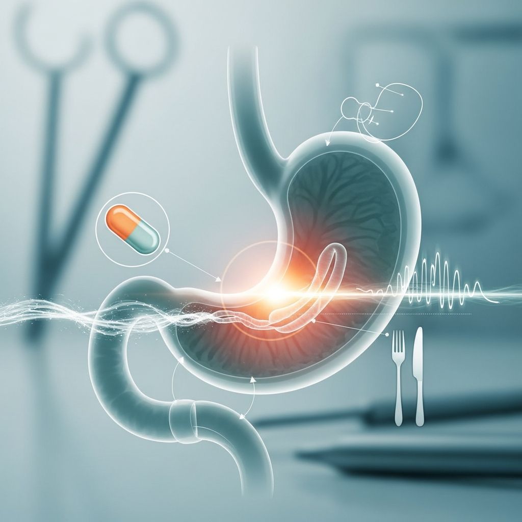 Comprehensive guide to treating gastroparesis: dietary, medical, and surgical approaches.