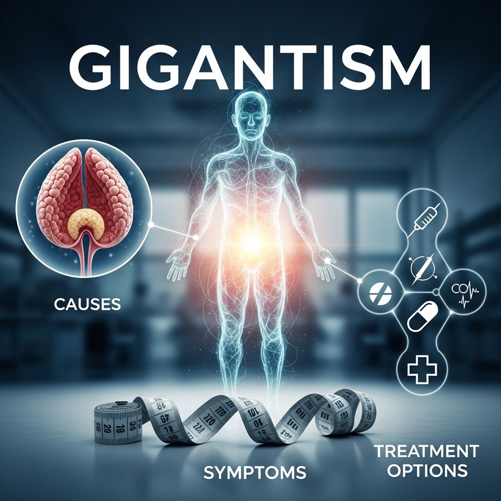 Understanding gigantism: A rare growth disorder caused by excess growth hormone in children and adolescents.
