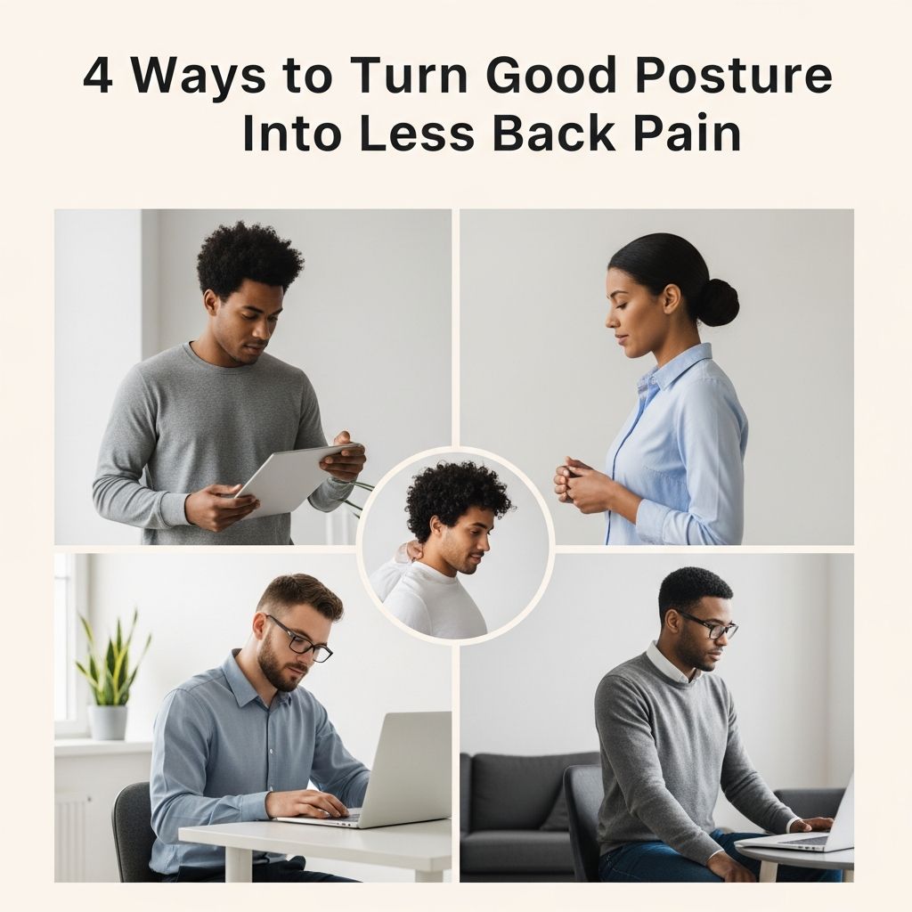 Master posture techniques to reduce back pain and improve spinal health naturally.