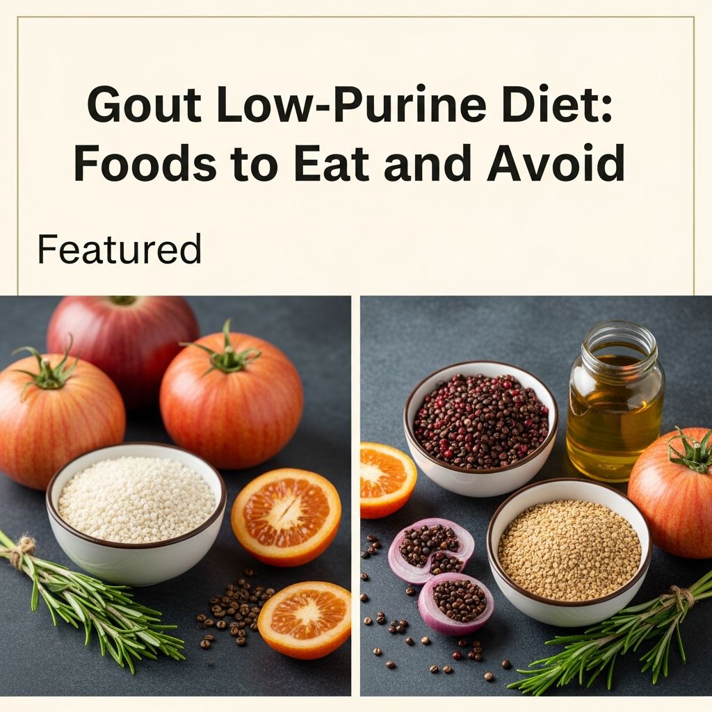 Manage gout effectively with a low-purine diet plan. Learn which foods to eat and avoid to reduce uric acid levels.