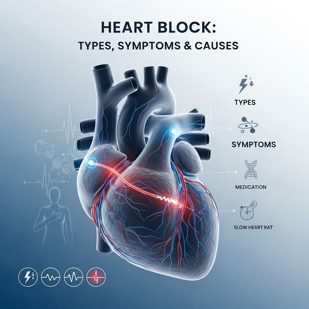 Understanding heart block: Learn about types, symptoms, causes, and treatment options for this serious condition.