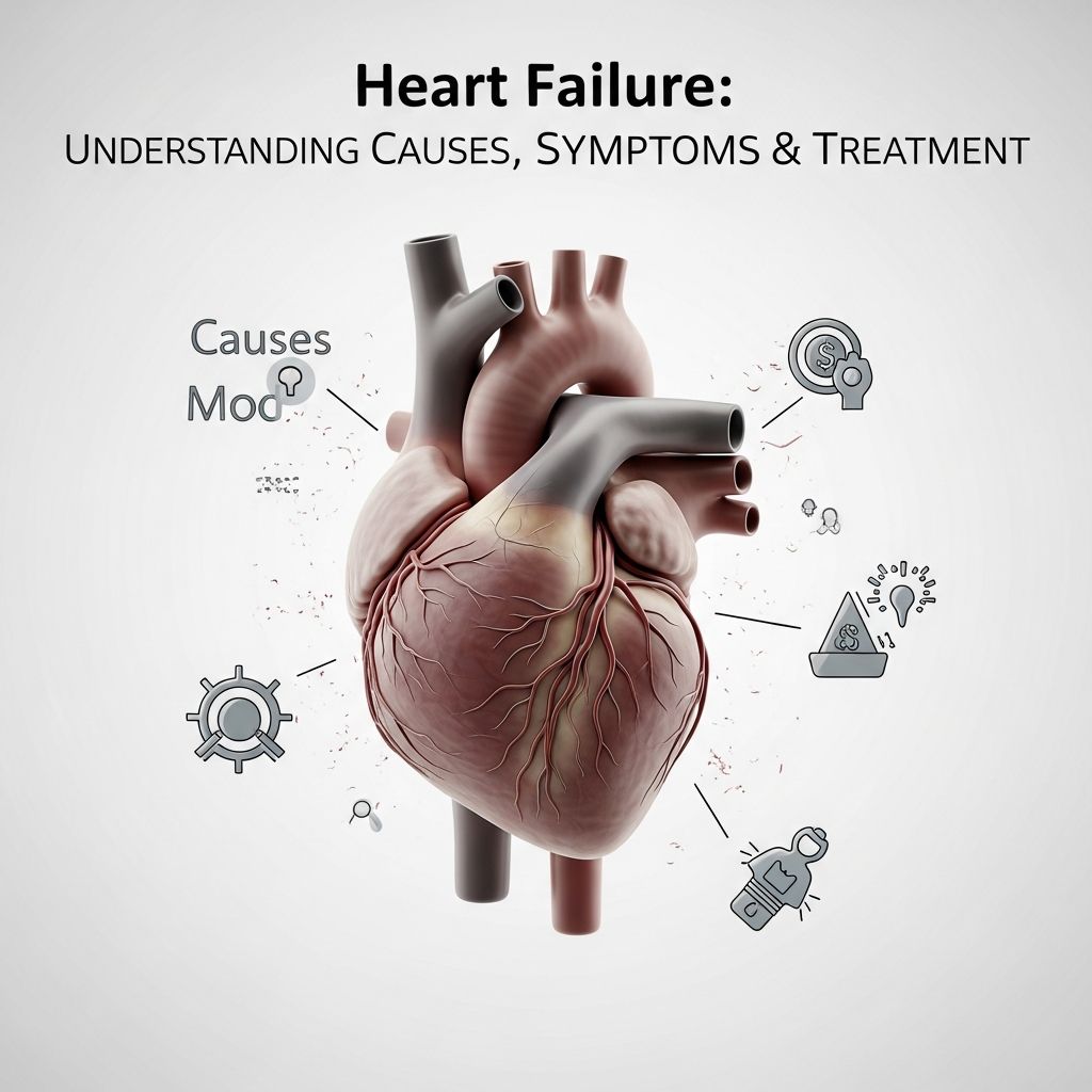 Comprehensive guide to heart failure: causes, diagnosis, and evidence-based treatment options.