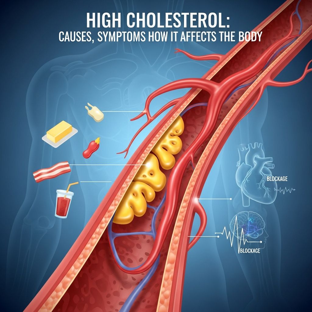 High Cholesterol: Causes, Symptoms and How It Affects the Body Understanding high cholesterol: causes, symptoms, and its serious impact on your cardiovascular health.