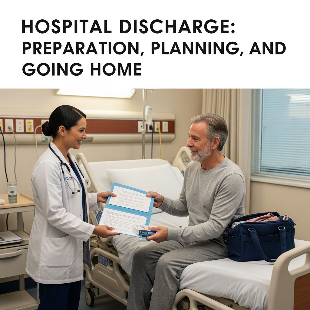 Complete guide to hospital discharge: preparation, post-care planning, and what to expect.