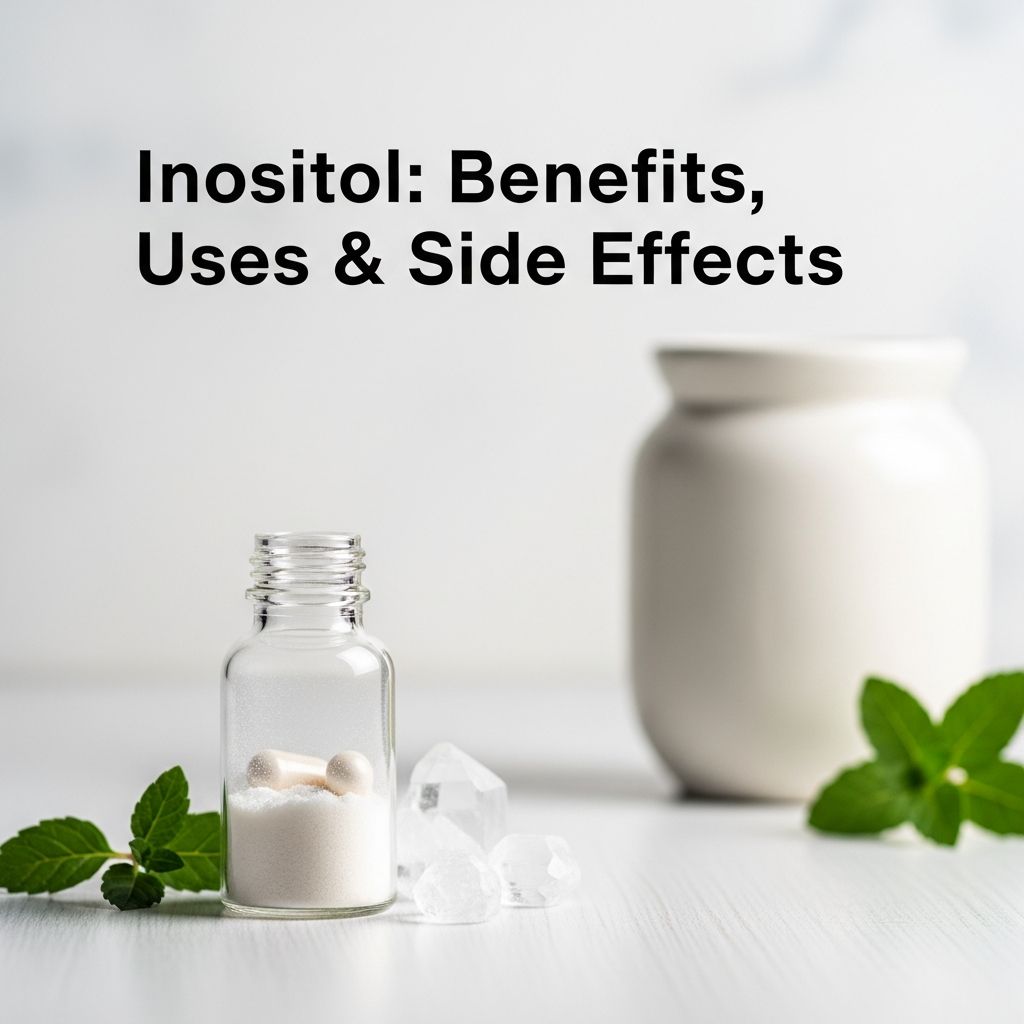 Comprehensive guide to inositol supplementation: benefits, dosages, and safety information.