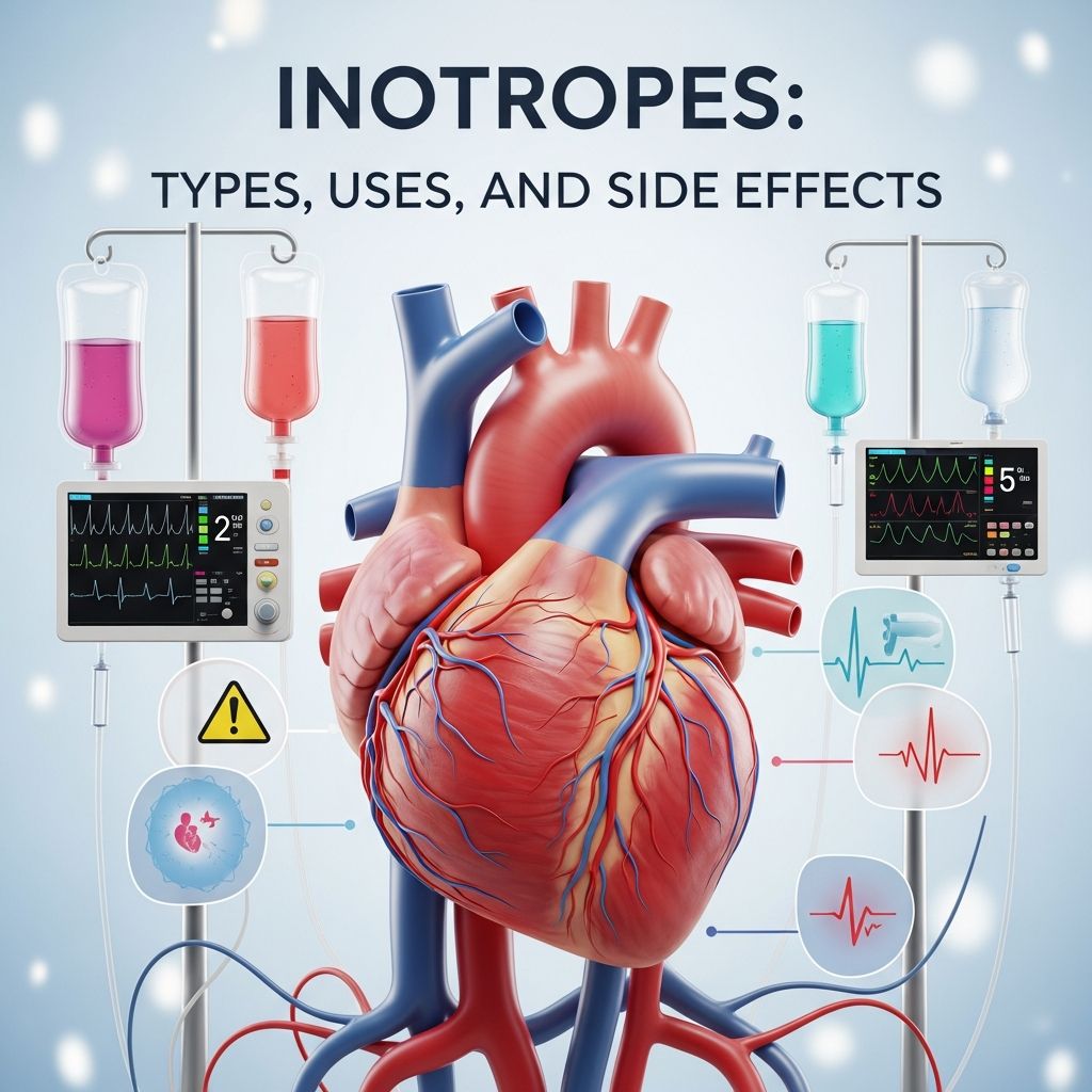 Understanding inotropic medications for heart failure and cardiac support treatment.