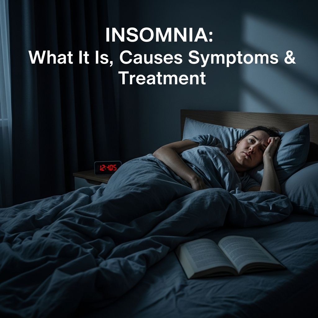 Complete guide to understanding insomnia, its causes, symptoms, and effective treatment options.