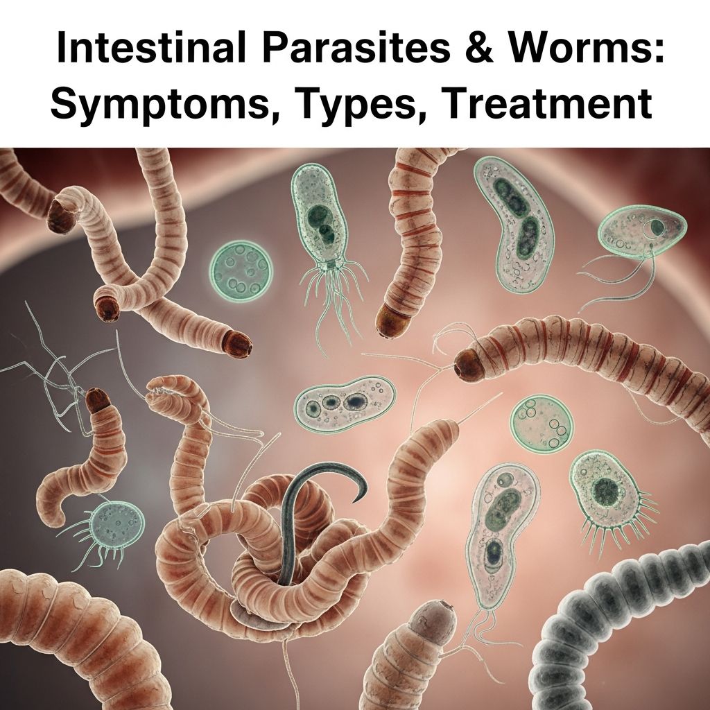 Understanding intestinal parasites: recognize symptoms, identify types, and explore treatment options.
